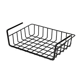 SnapSafe Hanging Shelf Document Basket, 76012 - Coated Wire Basket Maximizes Storage for Documents, Gun Accessories, & Ammo - Easy Access Under Shelf Storage for Gun Safes - Holds Up to 40 Pounds