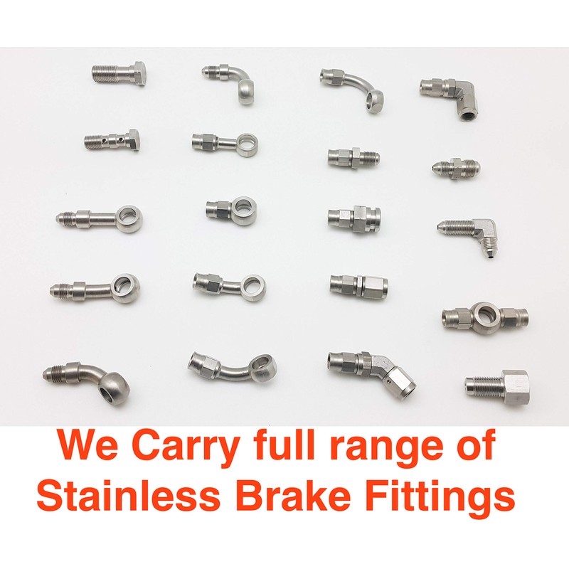 Autobahn88 Stainless Steel Hose End Fitting - 3/8 NPT Male