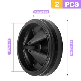 ZeriLion 2 Pack Garbage Disposal Splash Guard for 3-3/8 Inch Drains, Removable Rubber Sink Baffle Replacement, Quiet Collar and Drain Cover for Kitchen Sink Disposers