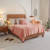Hogar Cobertor Ligero Frazada Terracota Vianney Color Rosa Diseño De