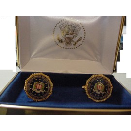 Pair of Presidential FBI Cufflinks Color Seal-New-Free Shipping in the US