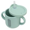 Silicone Sippy Cups Double Handles Lightweight Toddler Training Cup with