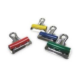 Industrial Grade 2WFW2 Bulldog Clip, 1 1/4 In W, Asrt, PK12