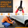 Rustark 47Pcs Upgraded Poly Rivet Gun Automotive Kit with 40Pcs