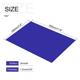 MECCANIXITY ABS Engraving Double Color Sheet 7.9x11.8inch White/Blue for Badge, Sign, DIY Carving Pack of 6