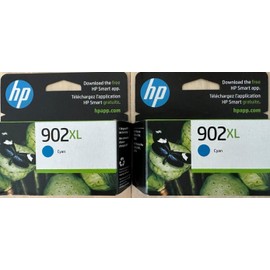 For HP HP 902XL High-Yield Cyan Ink Cartridge, T6M02AN*Exp Date 02/2025*Lot of 2*
