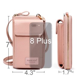 Valentoria Womens Crossbody Bag Cell phone Wallet Small Shoulder Purse Leather Card Handbag