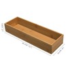 SYAOYI Bamboo Drawer Organizer - Kitchen Drawer Utensil Organizer Office