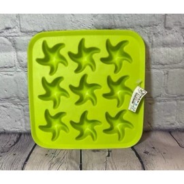 IKEA Plastis Rubber Ice Tray Mold Starfish Ocean Beach Shape Party Cocktail NEW