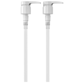 o1brand Universal Shampoo/Conditioner Pumps, 2 Pack, for 1 Liter Bottles, 28/410 (White)