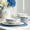 Stone Lain Fiore 8-Piece Bowl Set New Bone China, Blue
