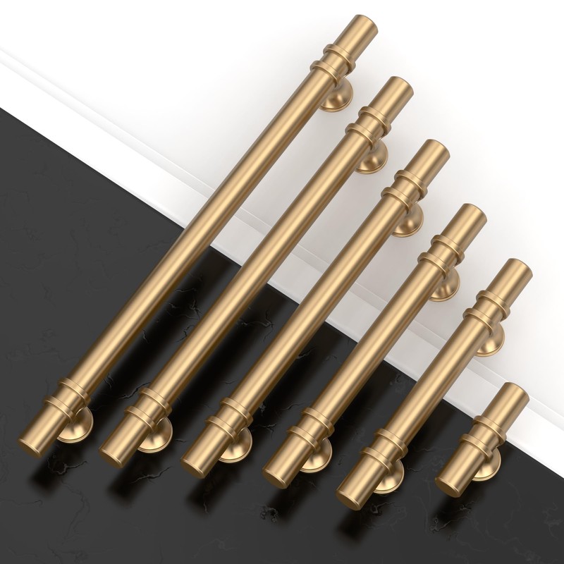 Asidrama 10 Pack 12.6 Inch(320mm) Champagne Bronze Kitchen Cabinet Handles,
