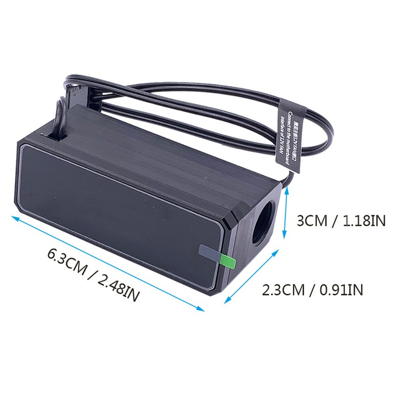 Black /Silver G1/4" Thread Digital Display OLED Computer Water Cooling