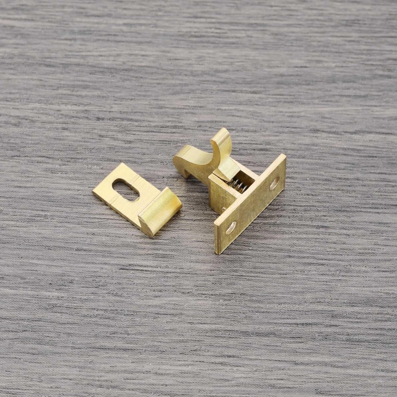 eMagTech 4Pcs Pure Brass Bird Latches with Screws Window Elbow