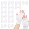 atnayo 15 Pairs of Fingerless Cotton Gloves for Dry Hands,Moisturising