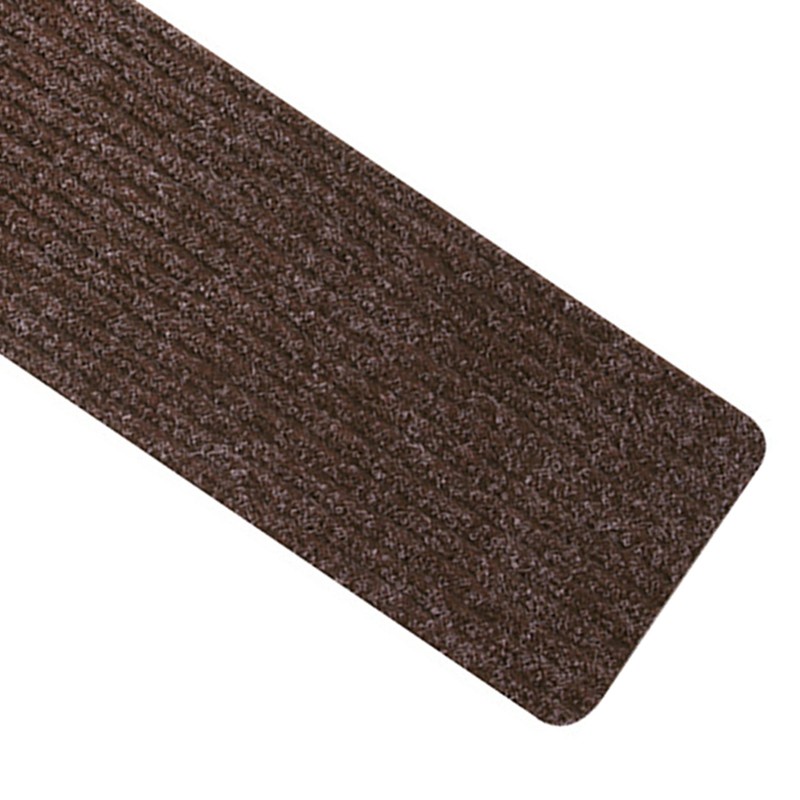 6pcs Stair Mat Self Adhesive Reusable Stair Mat Brown