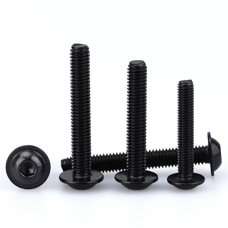 M5-0.8 x 45mm (50 Pack) Flanged Button Head Socket Cap