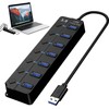 Hub USB 3.0 Splitter,7 Puertos Multi USB 3.0 Hub Splitter
