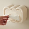 ANKROYU Wall Mounted Tissue Box Spring Press Type Plastic Stylish