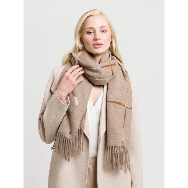 FRAAS Scarf with Checked Pattern - 195 x 65 cm