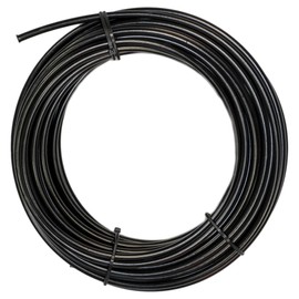 Flo Supply 6AN Black PVC Covered Stainless Steel Braided Hose - PTFE Liner - 15ft.