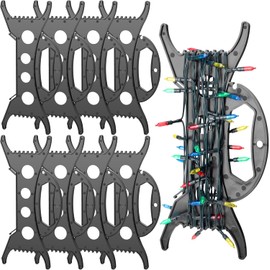 8 PCS All Purpose Light Storage Holder-11.8Inch Christmas Light Cord Wind Up Storage Organizer-Holiday Light Storage for Tree Lights Extension Cord Garland（NO Light String）