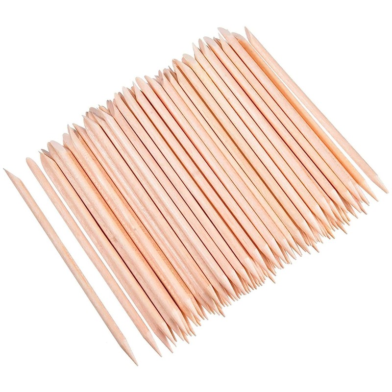 INLAQ® Orange Wood Cuticle Sticks - The Professional Tool for