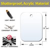Shaving Mirror, Unbreakable Shower Mirrors, (Medium,2pack(6 inches x8 inches )