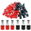 Teansic 40pcs AWG 2/0 Wire Ferrules Connectors,Insulated E70-20 Ferrule Cord