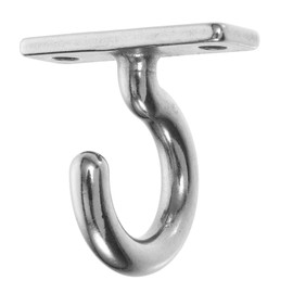 Tofficu Stainless Steel Heavy Duty Ceiling Hooks for Wall Mounting Pad Eye Plate for Garments Ceiling Fans Shade Sail Hardware Versatile Durable Easy Installation