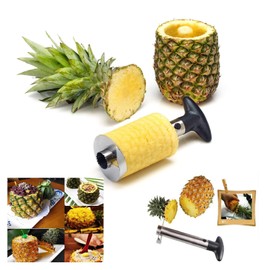 Itian Edelstahl Ananasschäler Heavy Duty Slicer und De-Ausstecher