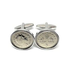 Premium HT 2004 21st wedding Anniversary 22 year birthday/Anniversary 2004 Coin cufflinks