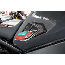 BIKE-label Side Tank Pad 3D Knee Pad Compatible with Yamaha MT-09 Cyan Storm X801100VA