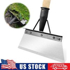 Garden Shovel Heavy Duty Steel Multifunction Cleaning Flat Shovel Weeding Tools