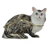 MIXDOM Brown Kitten Cat Trinket Box Jewelry Box Hand Painted