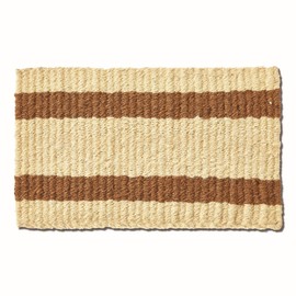 tag Stripe Hollander Coir Mat Brown Spray Bleached Coir 18" X 30" Renewable Coconut Fiber Doormat Rug 1 EA Brown