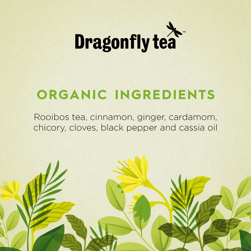 Dragonfly Tea Organic Cape Chai Rooibos, 4x40 teabags
