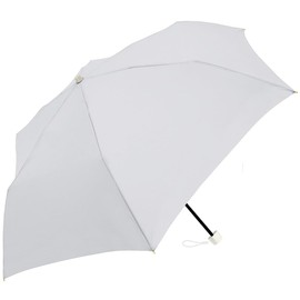 Klux 126603 Parasol Folding Umbrella, 19.7 inches (50 cm), For Rain or Shine, Kusumi Color, Light Gray