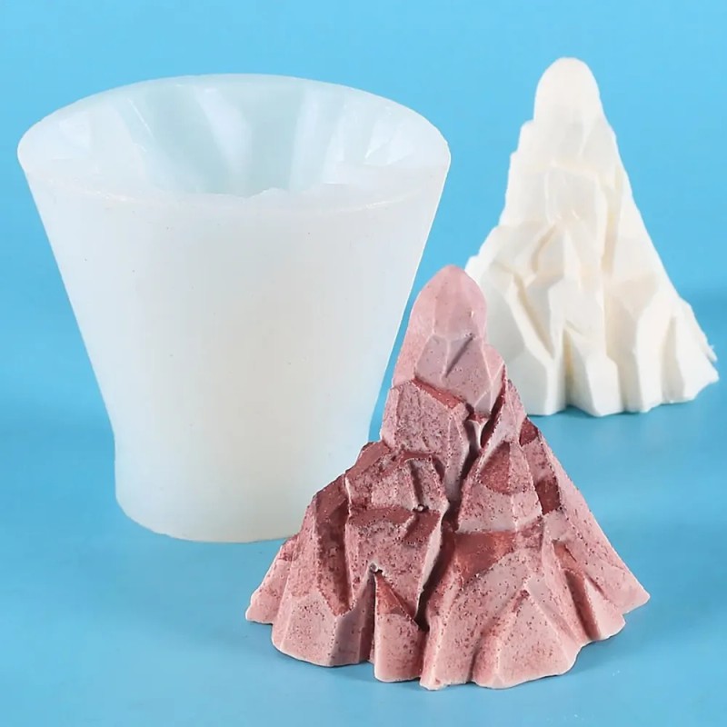 Molde De Vela De Montaña Moldes De Silicona Hechos A