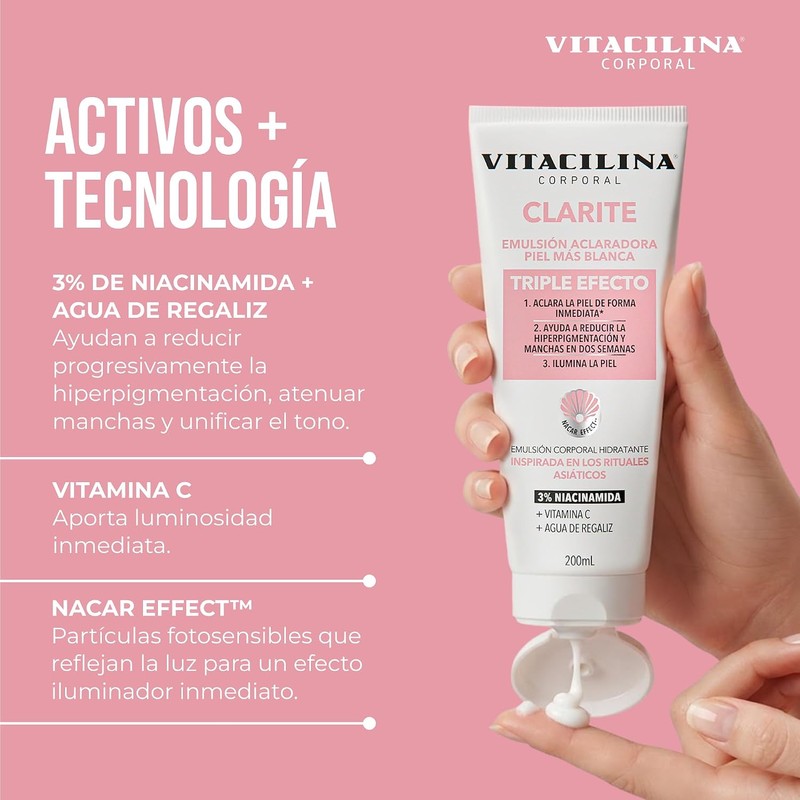 Vitacilina Corporal Clarité │ Niacinamida 3% + Vit. C │
