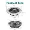 Kitchen Sink Drain Strainer and Sink Stopper Combo,New Upgraded Sink