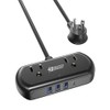 SUPERDANNY Regleta Multicontacto para Viajes, 6 En 1 Multicontactos con