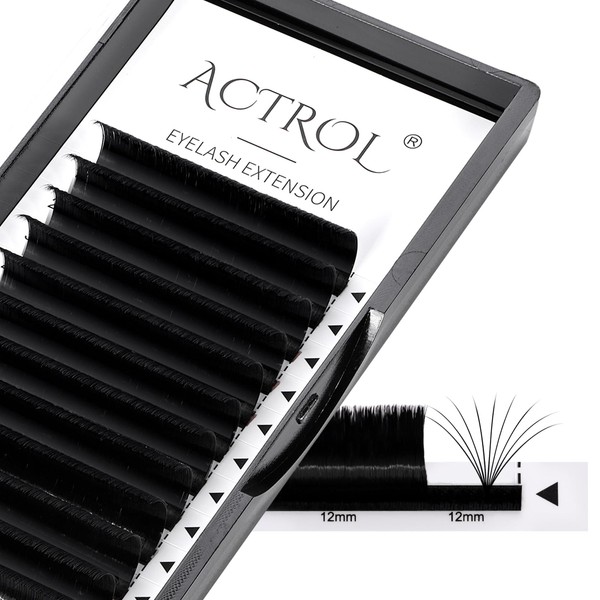 ACTROL Easy Fan Lashes Eyelash Extensions 0.07 C 60° Curl