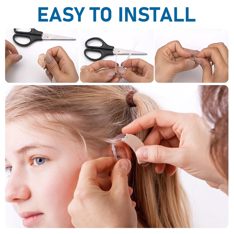 10pcs Hearing Aid Tubes, Lightweight Hearing Aid Tubes NHS, Transmitting
