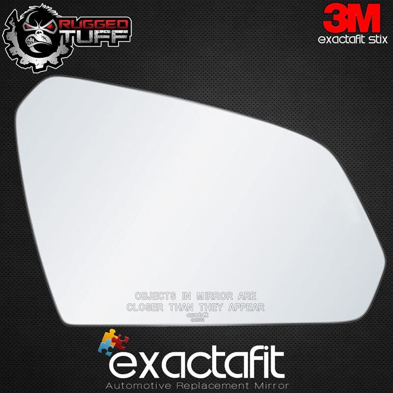 exactafit 8817R Passenger Side Mirror Glass Replacement Repair Compatible With