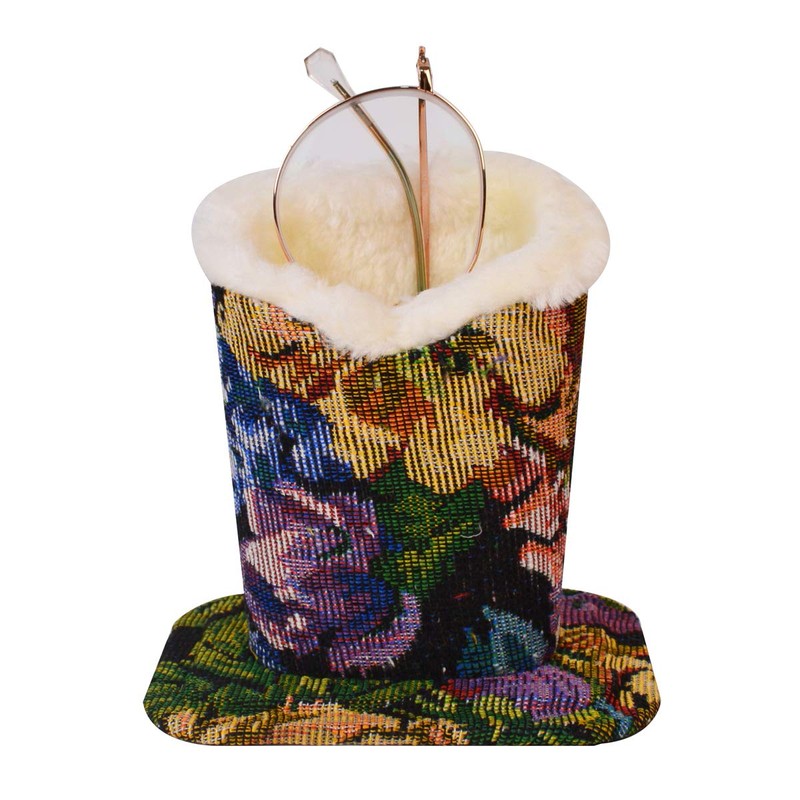 Bleiou Pack of 2 Soft Plush Lined Eyeglasses Holder Stand