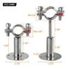 4Pcs Adjustable Pipe Bracket Pipe Clamps, Wall Mount Ceiling Mount