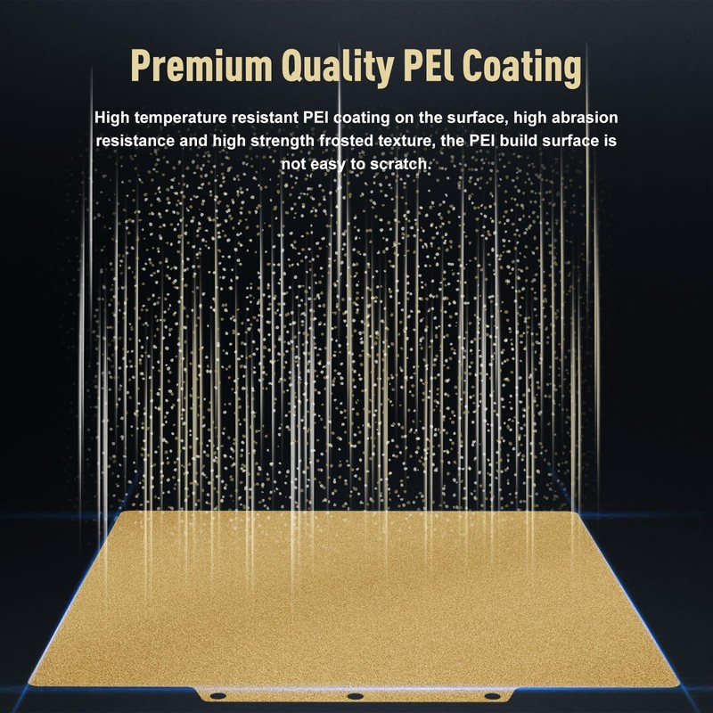 SeulQirw 235x235mm Double Sided Textured PEI Build Plate for Flashforge