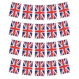 Union Jack Bunting | Union Jack Flag,Pennant UK Flags Banner for Patriotic, Bar, Indoor and Outdoor, International Festival