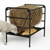 WYJREES Hay Feeder for Goat, 35 Gallon Heavy-Duty Livestock Feeder